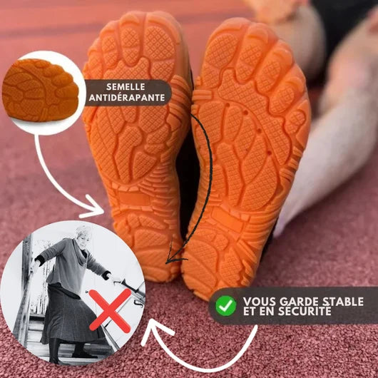 OrthoPlume® Chaussures Antidérapantes Pieds Douloureux
