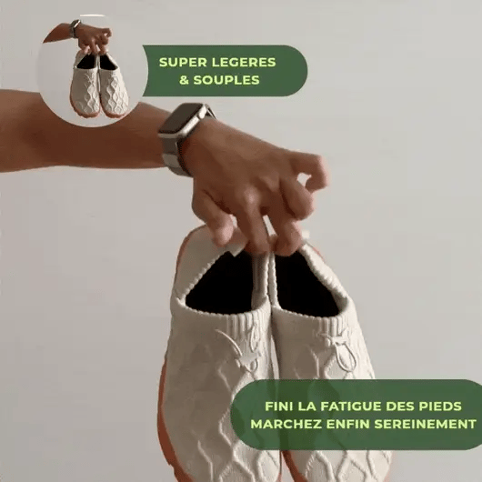 OrthoPlume® Chaussures Antidérapantes Pieds Douloureux